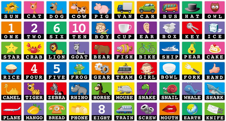 ۳۰۰ کلمه انگلیسی مناسب کودکان